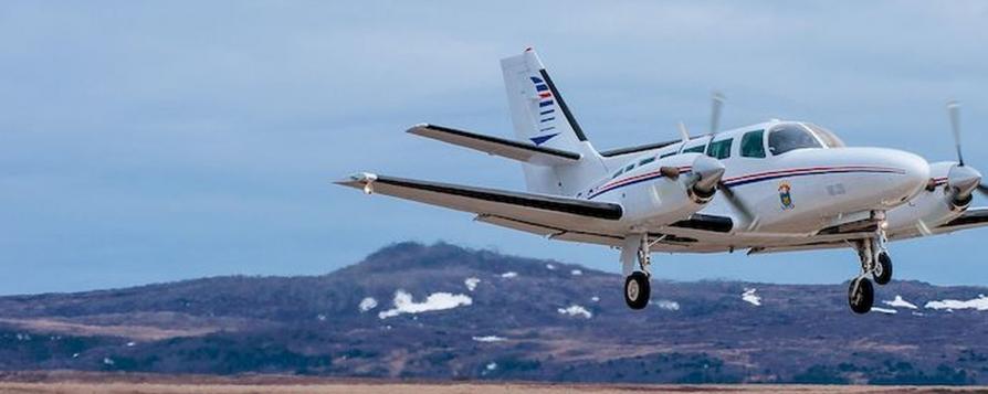 Cessna F406 de la compagnie Air Saint-Pierre au décollage depuis l'aérodrome de Miquelon (c) Murzabov