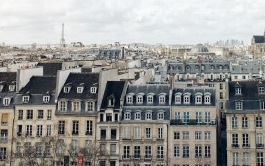 Vue des toits d'immeubles dans Paris (c) Nil Castellví